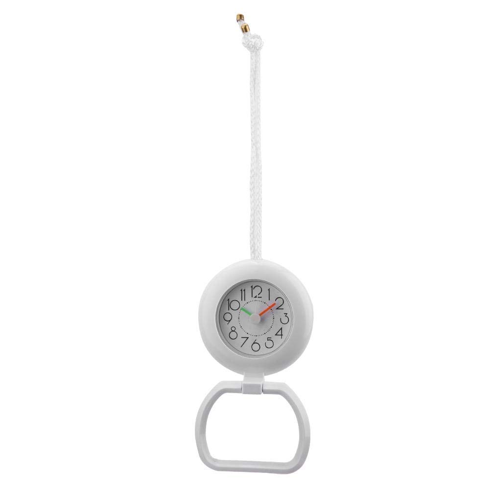 Jadeshay Horloge salle de bain étanche blanche