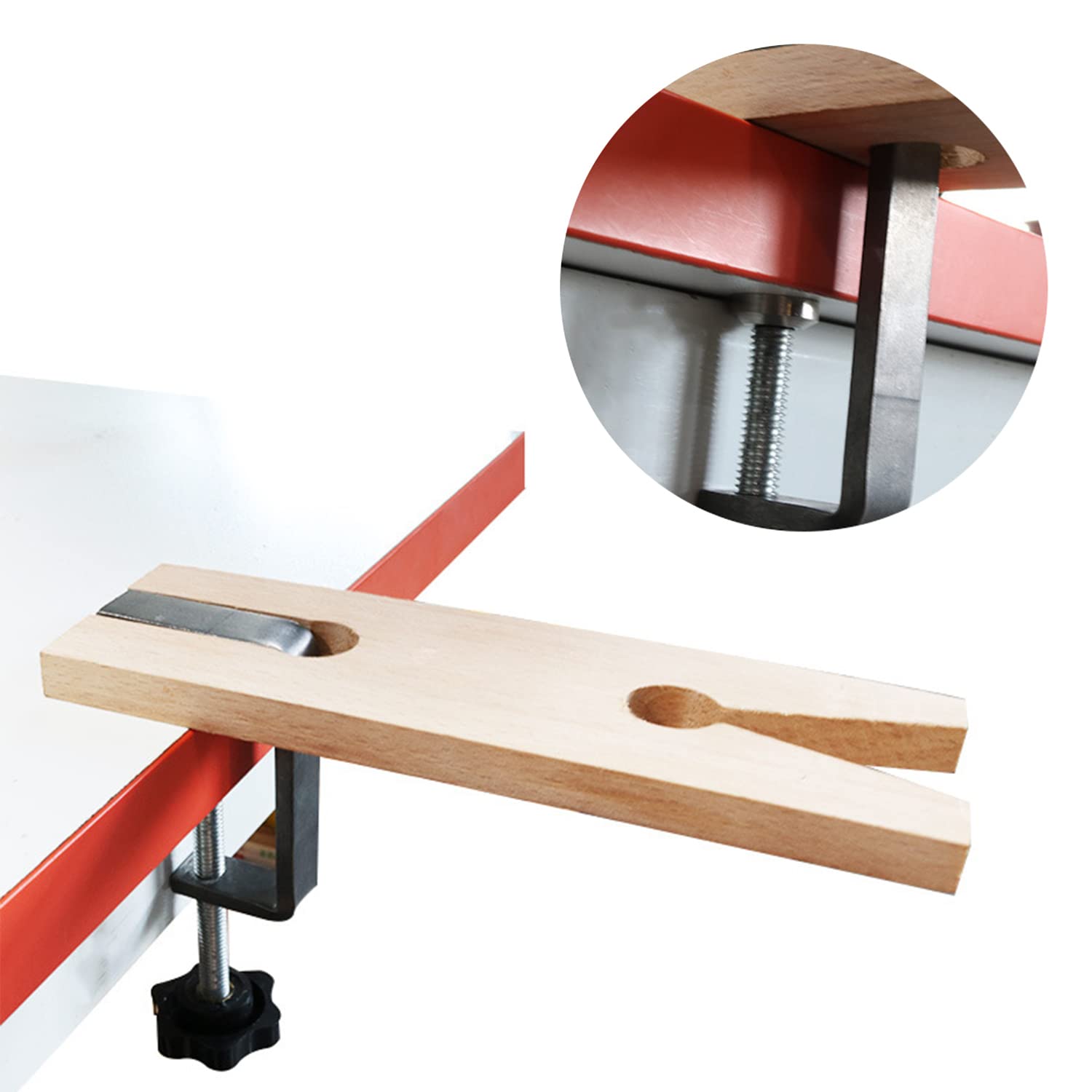 Tissting Établi Bijoutier Bois Dur Forme V avec Fixation