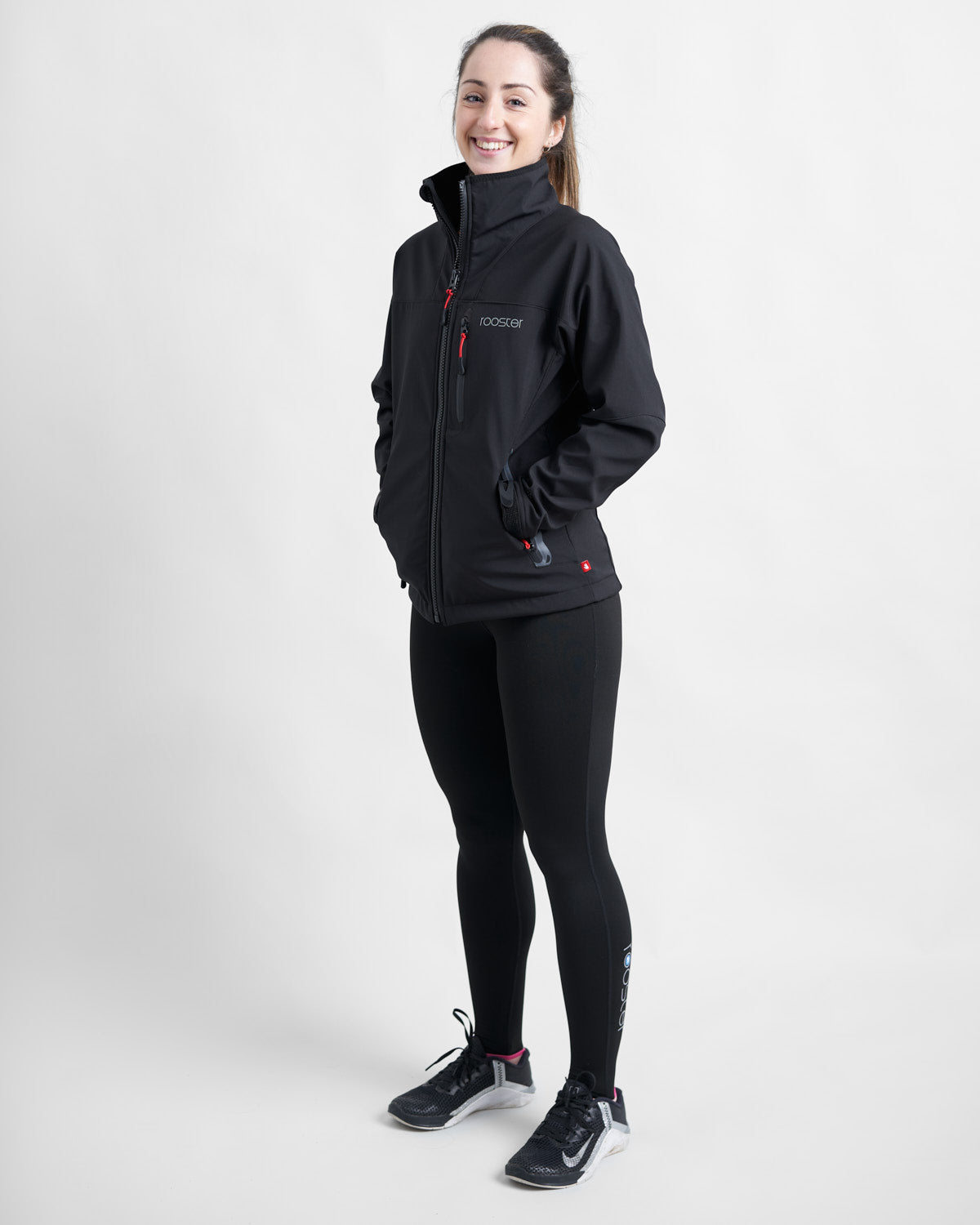 Rooster Coastal Veste softshell femme sans capuche noire