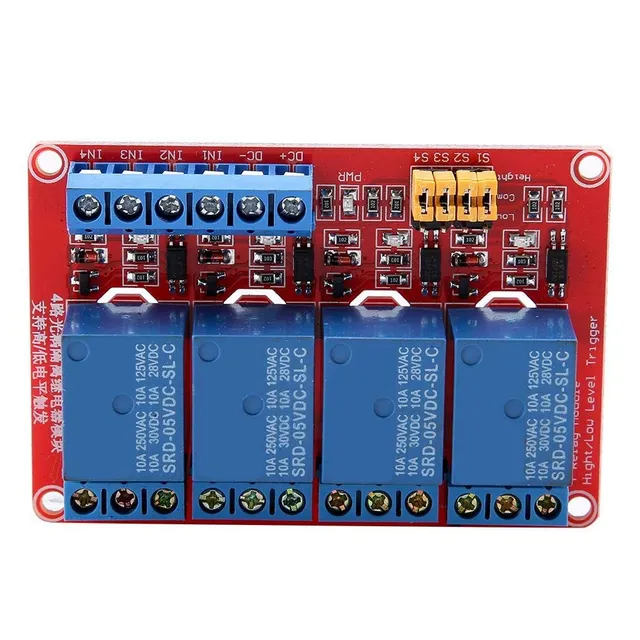 FTVOGUE Module Relais 4 Canaux 5V Optocoupleur