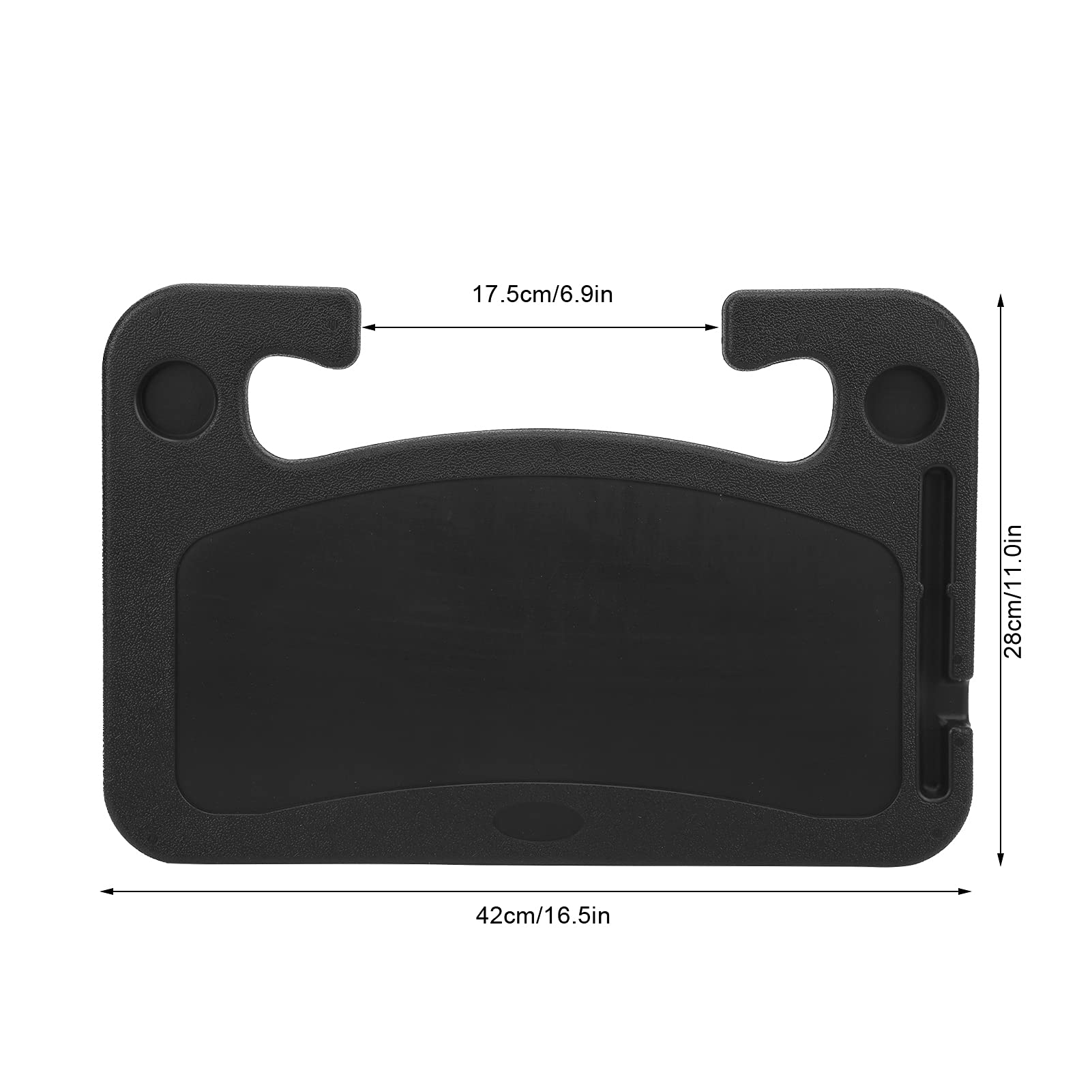 Tissting Vehicle tablette volant voiture ABS noir 42x28 cm