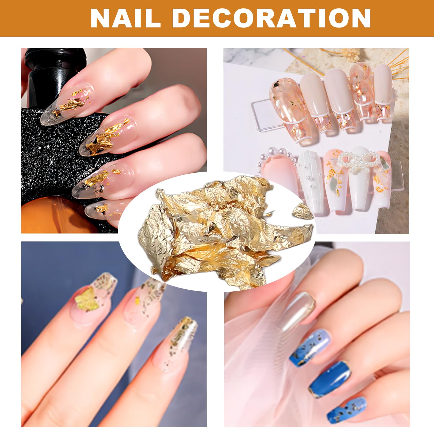 Tissting DIY flocons feuille d'or dorure 3 flacons