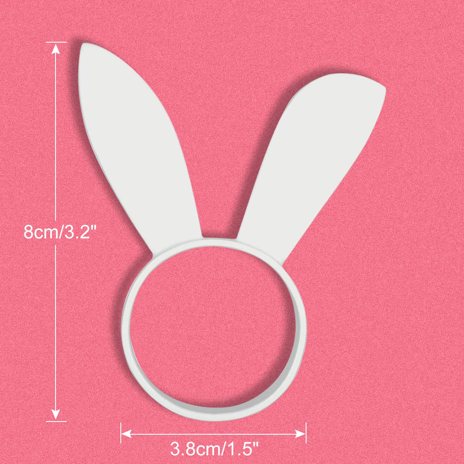 FEPITO Party Decorations ronds serviette lapin blanc x12