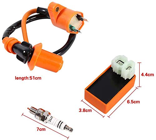 Ejoyous Boîtier CDI 6 broches racing orange GY6 kit