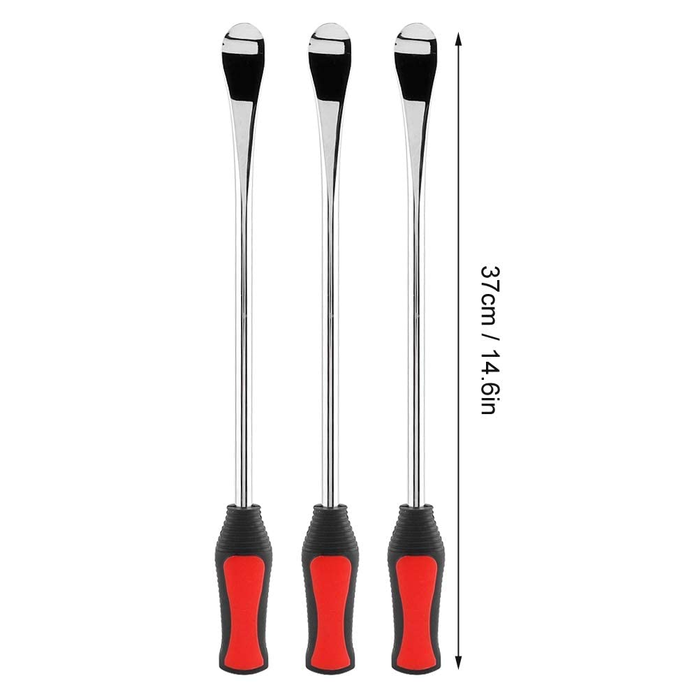 Ejoyous Levier Pneu 3 Cuillères + Protège-Jante Kit 6 Pièces Acier