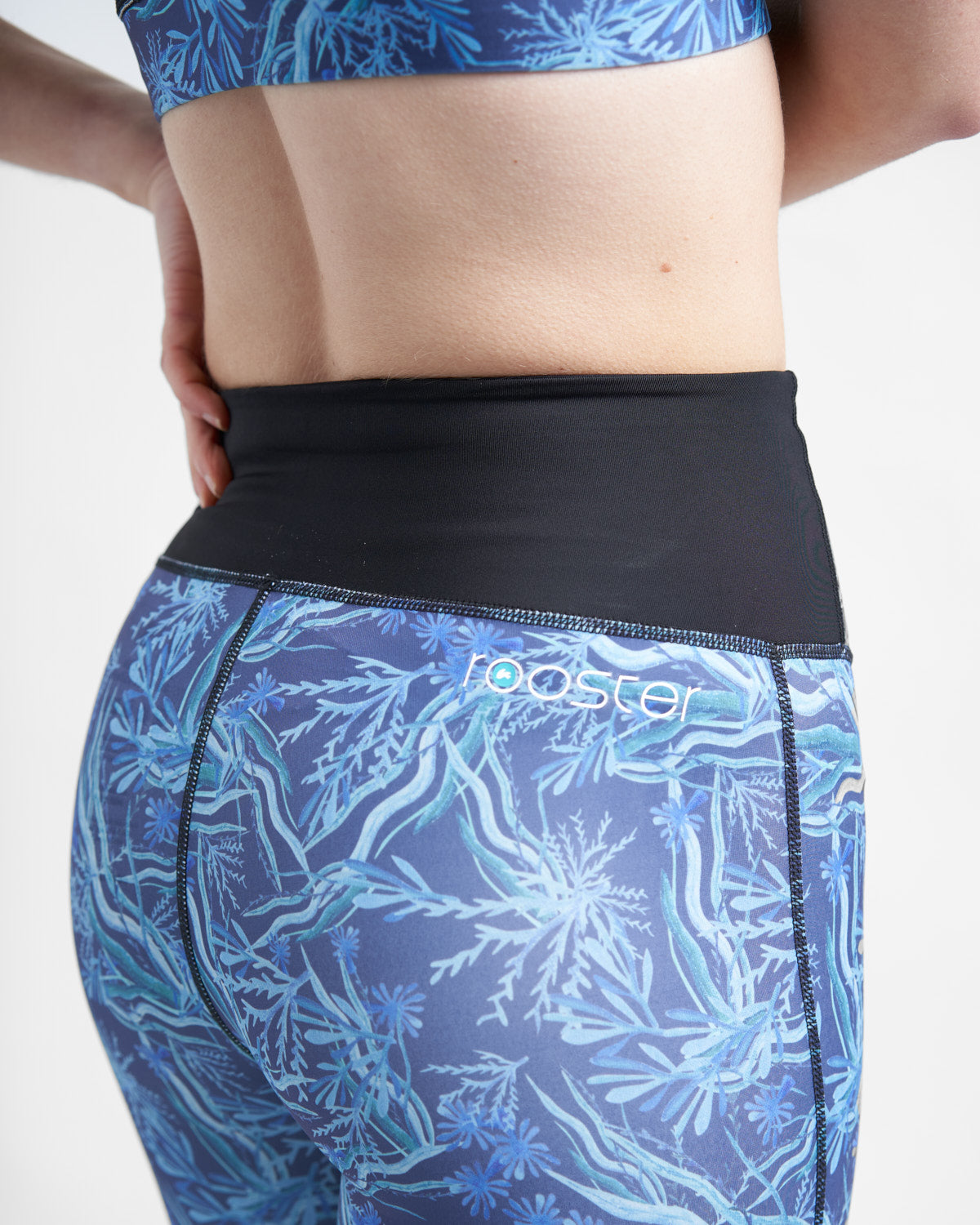 Rooster UV Legging sport femme noir taille haute