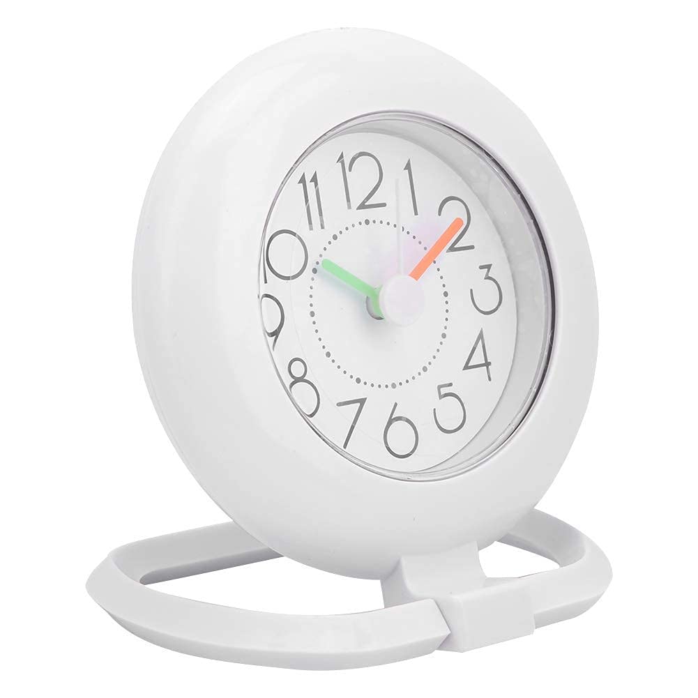 Jadeshay Horloge salle de bain étanche blanche