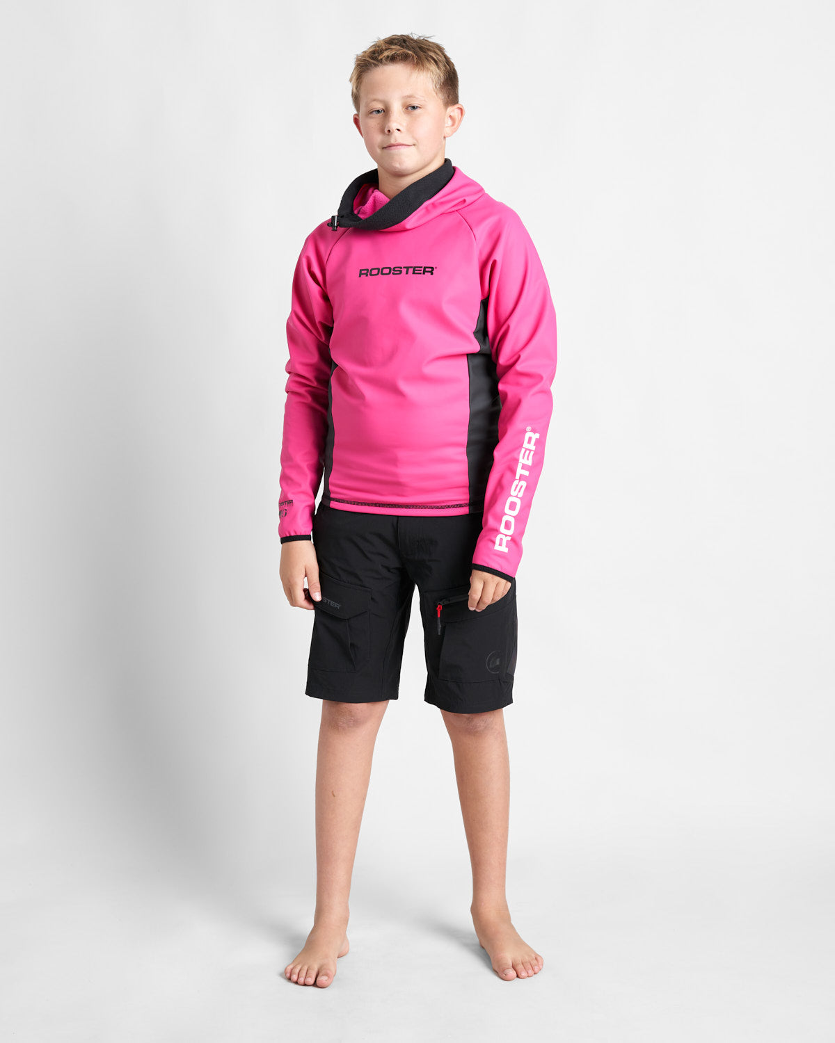 Rooster Aquafleece top Classic junior rose polaire