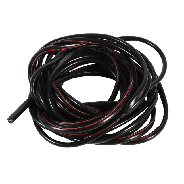 Ejoyous Bande Protection Porte Voiture 5 m Noir Caoutchouc