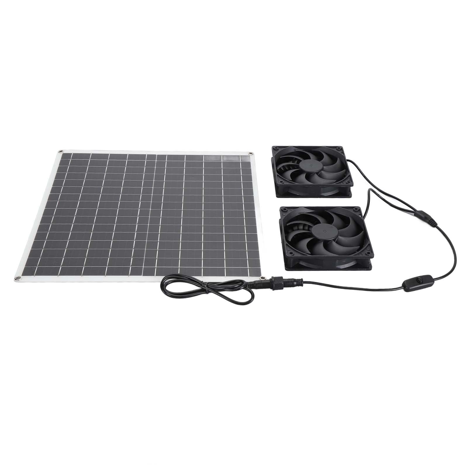 FTVOGUE Kit Ventilateur Solaire Double 20W IP65