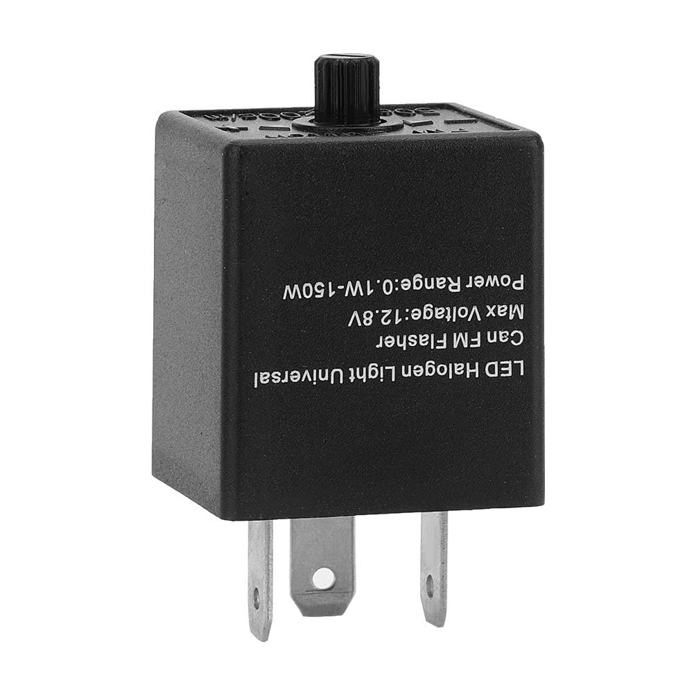 Ejoyous relais clignotant LED 3 broches 12V 24V réglable
