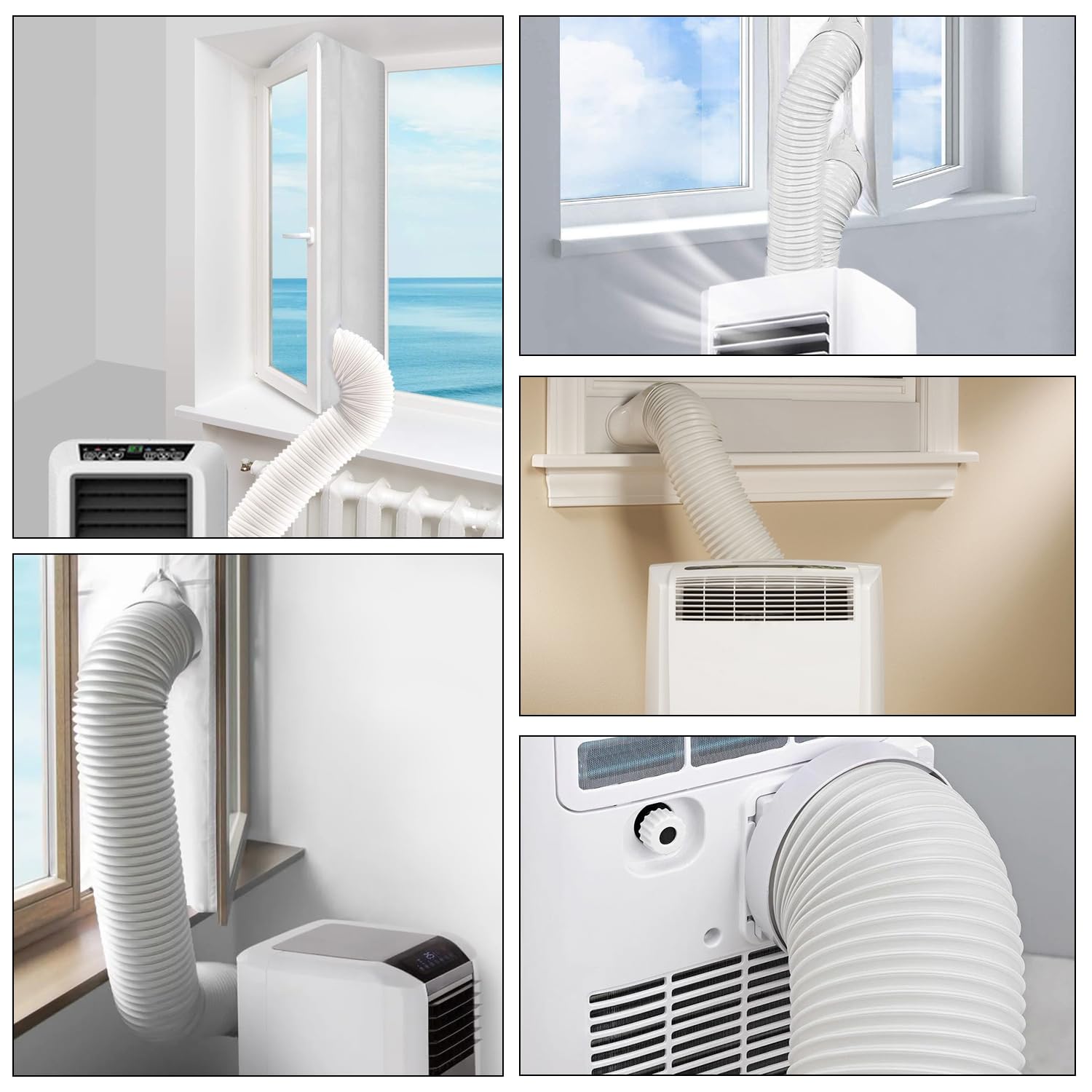 Tissting Tuyau Évacuation Climatiseur Mobile 3 m 150 mm Extensible