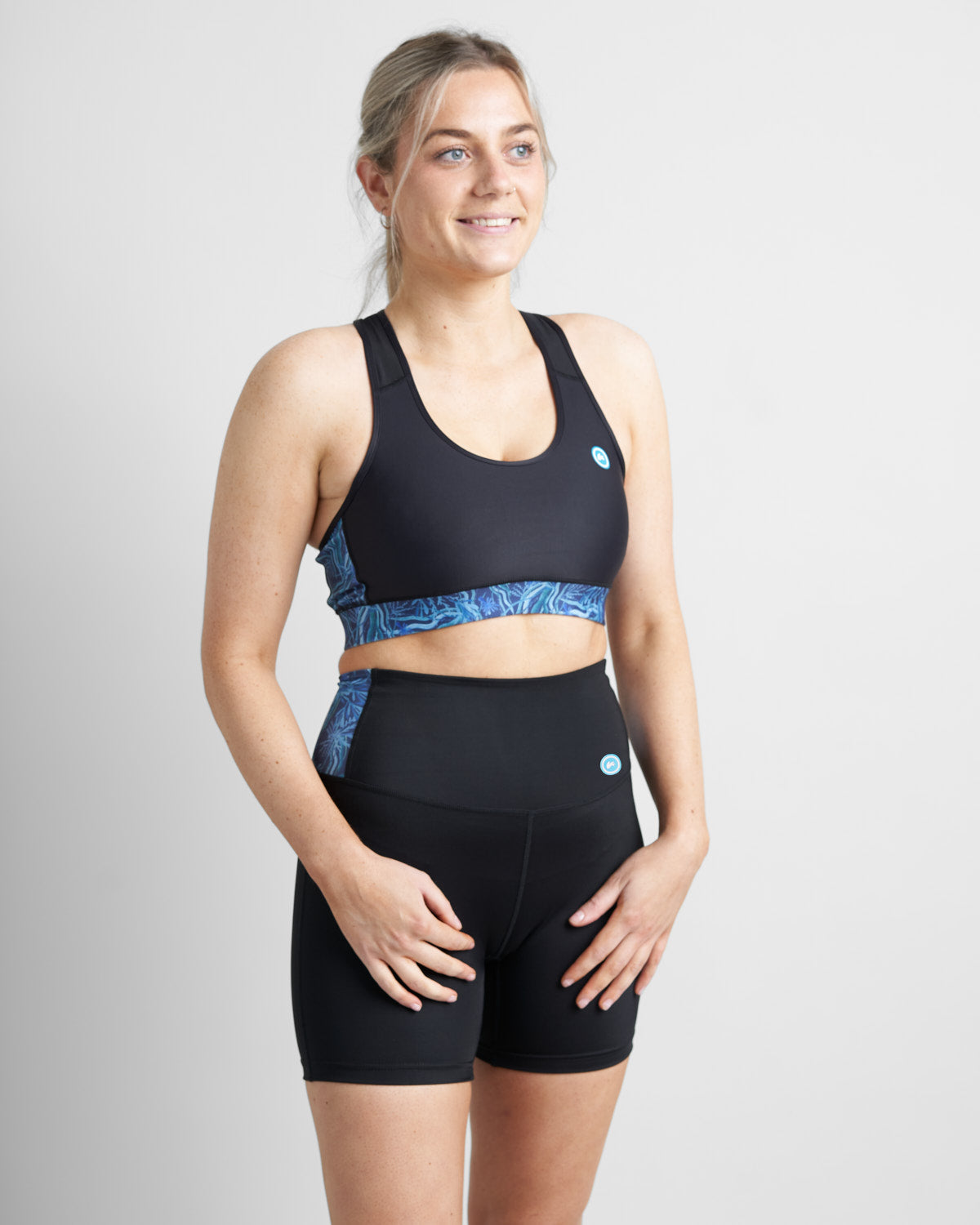 Rooster Tech Tops Brassiere sport Seagrass maintien moyen