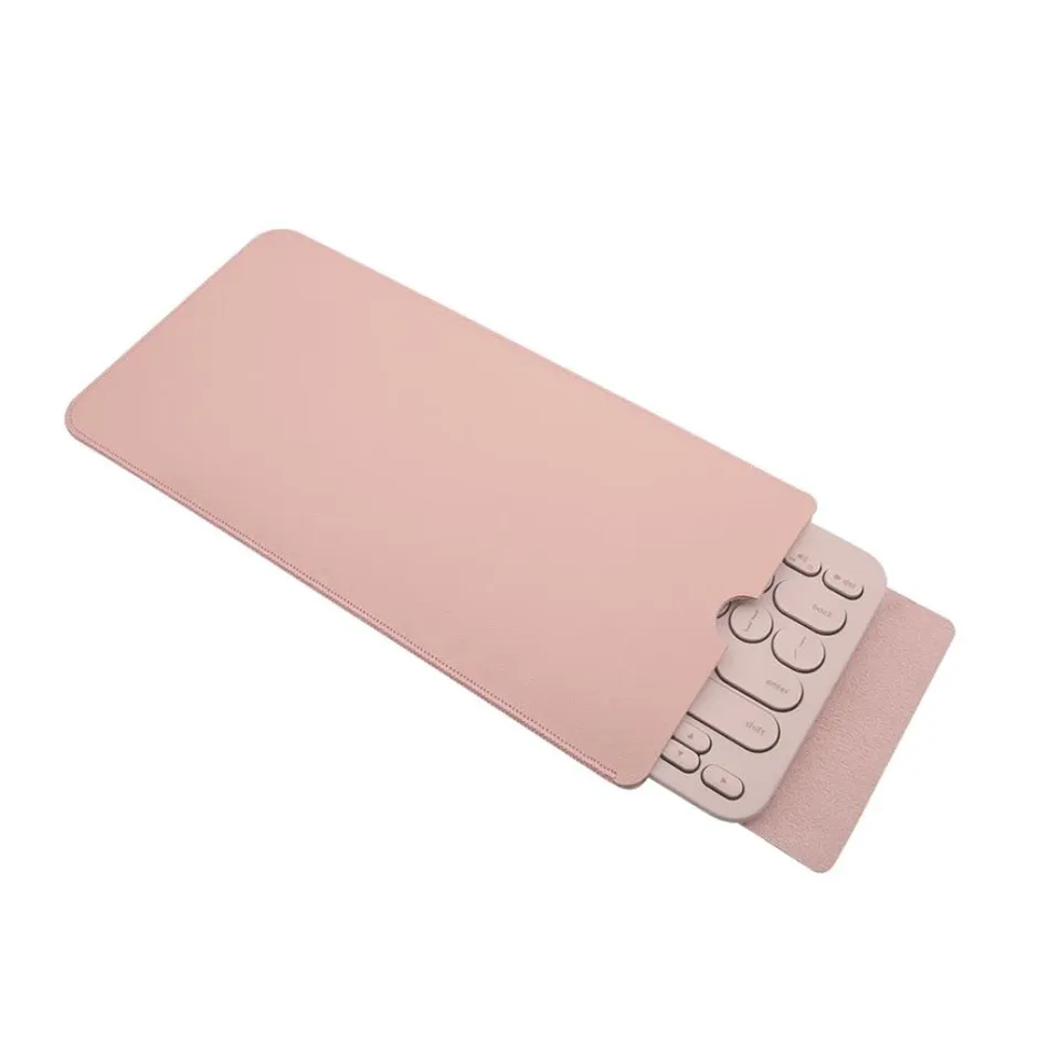Ejoyous housse clavier K380 rose similicuir