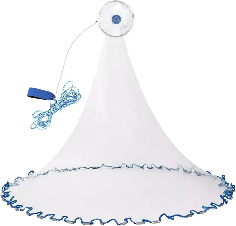 Ejoyous Sports & Equipment épervier pêche nylon 2,4 m corde 8 m