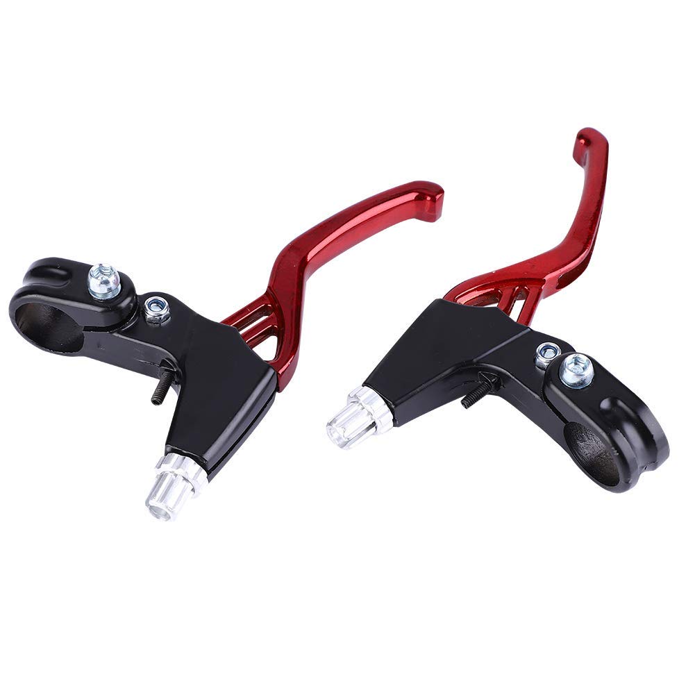 Ejoyous Paire Leviers Frein Vélo Aluminium Rouge