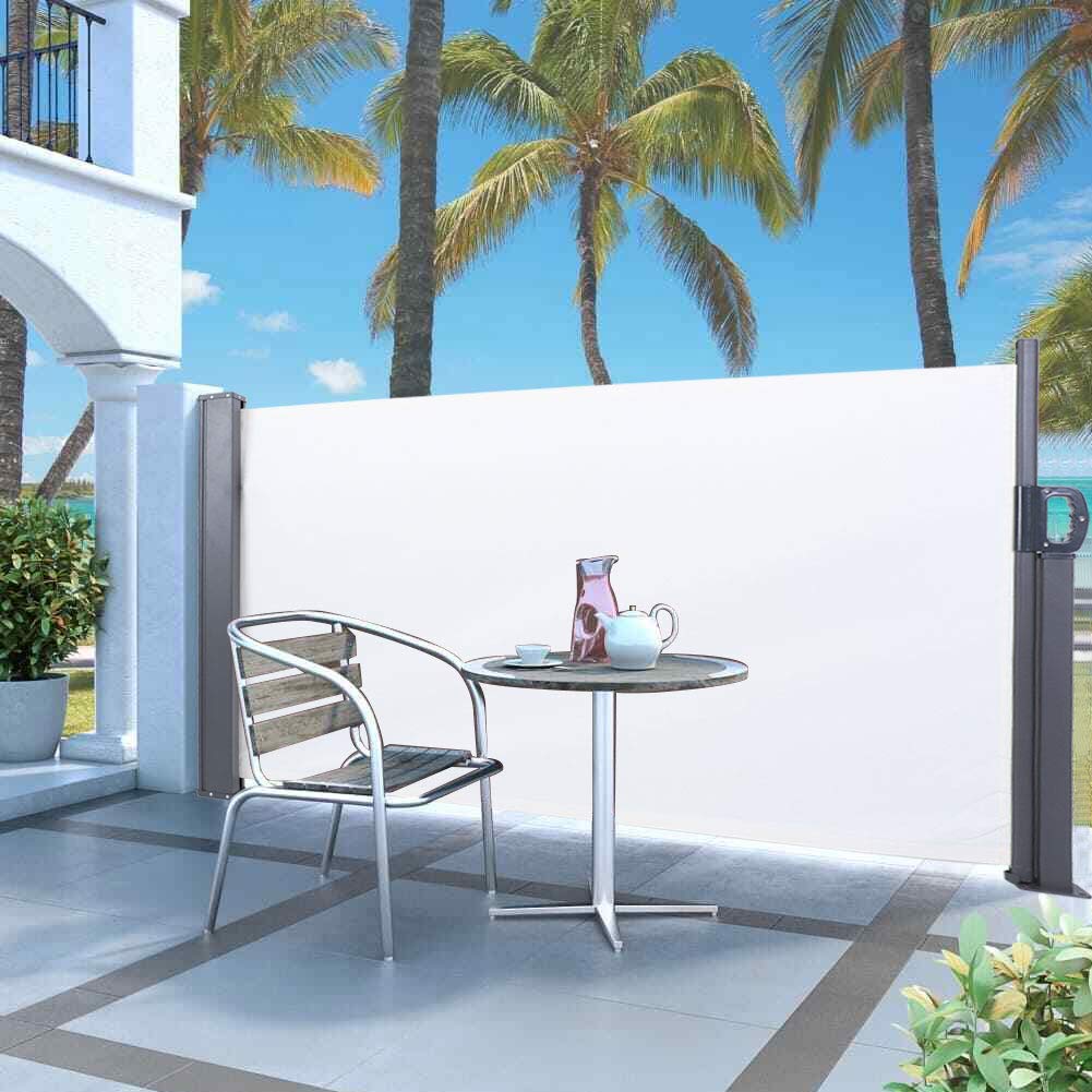 Ejoyous Brise Vue Rétractable Étanche Jardin Patio 39x118"