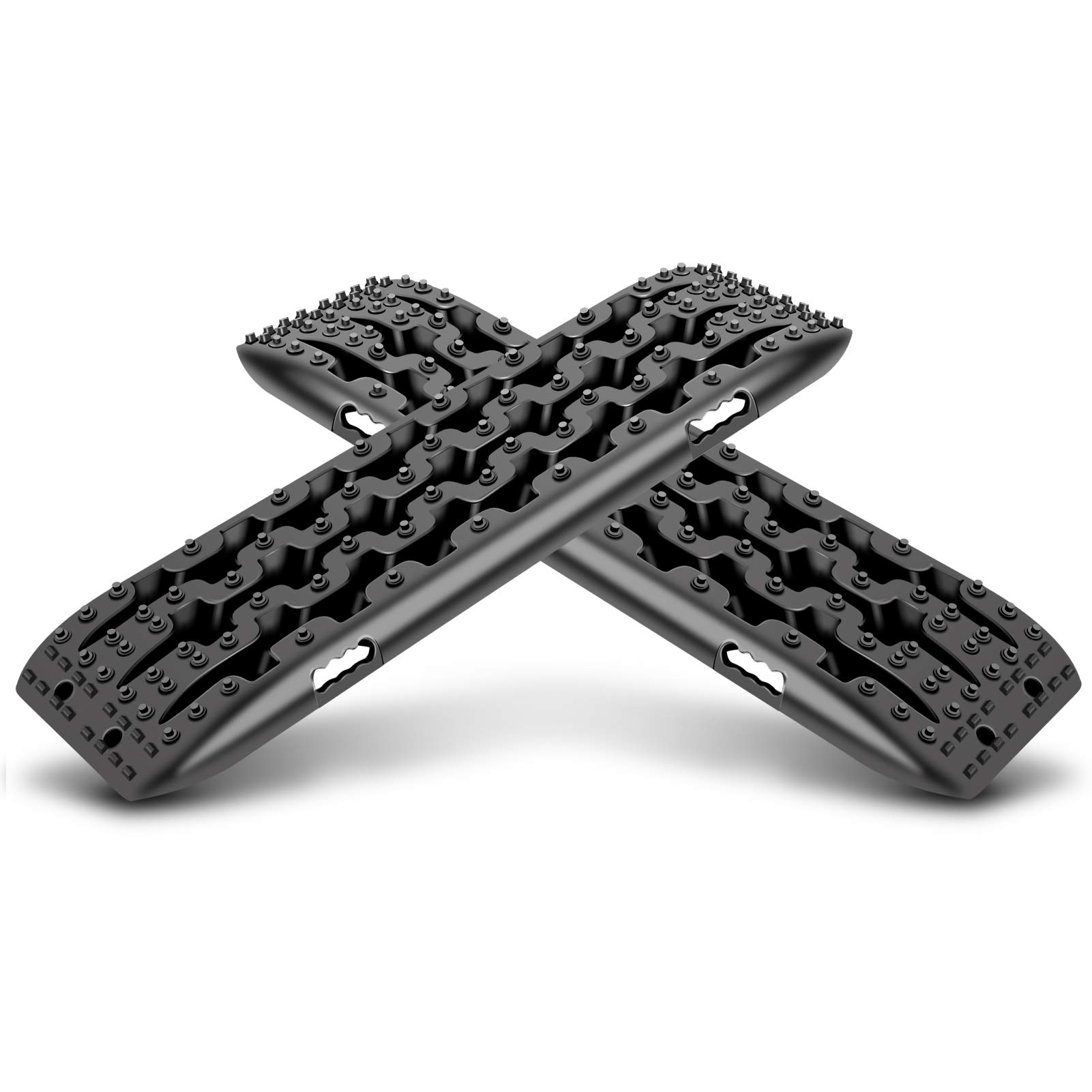 Ejoyous Plaques Traction 4x4 10T Noires Lot de 2