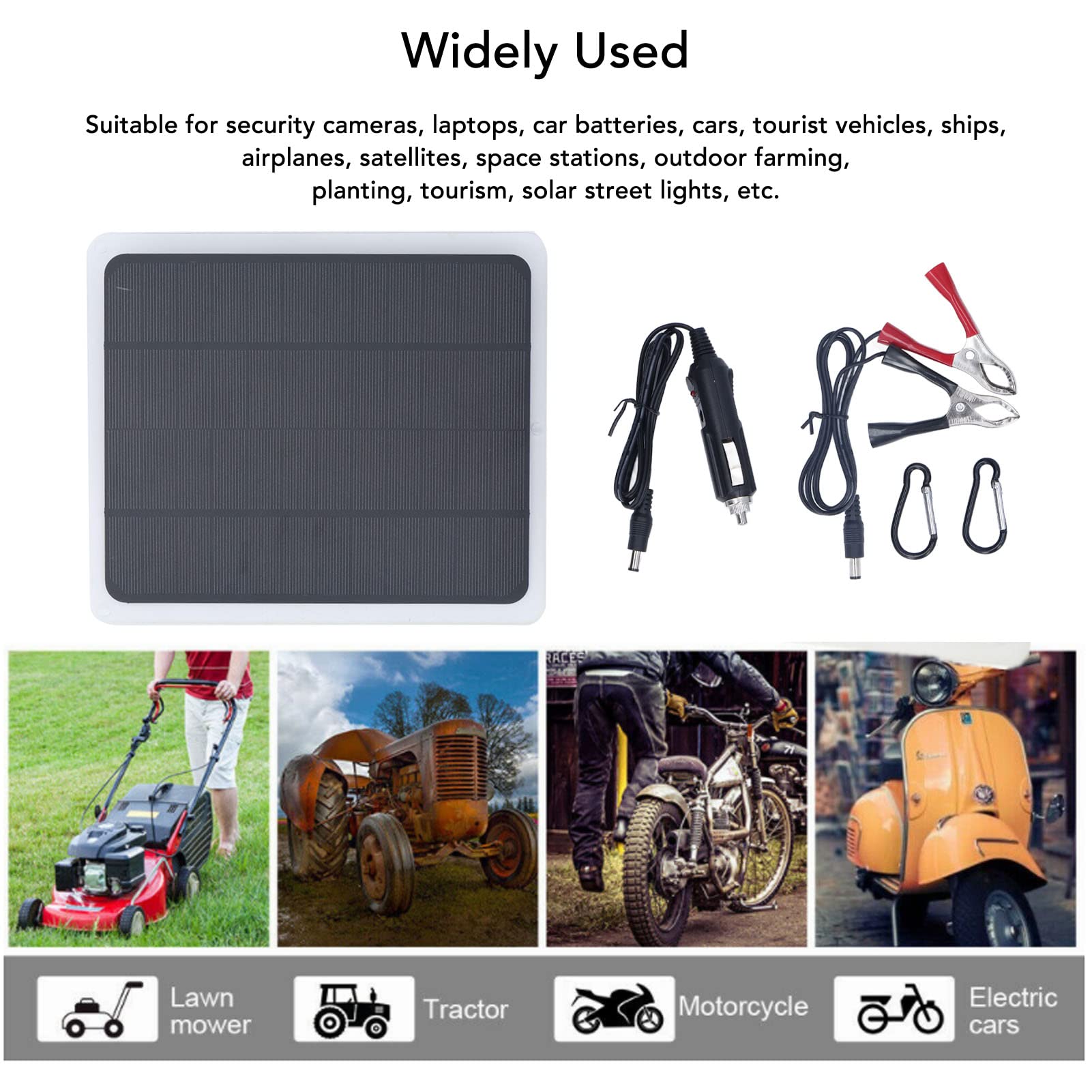 Jadeshay Panneau Solaire 12V 20W Kit USB Portable