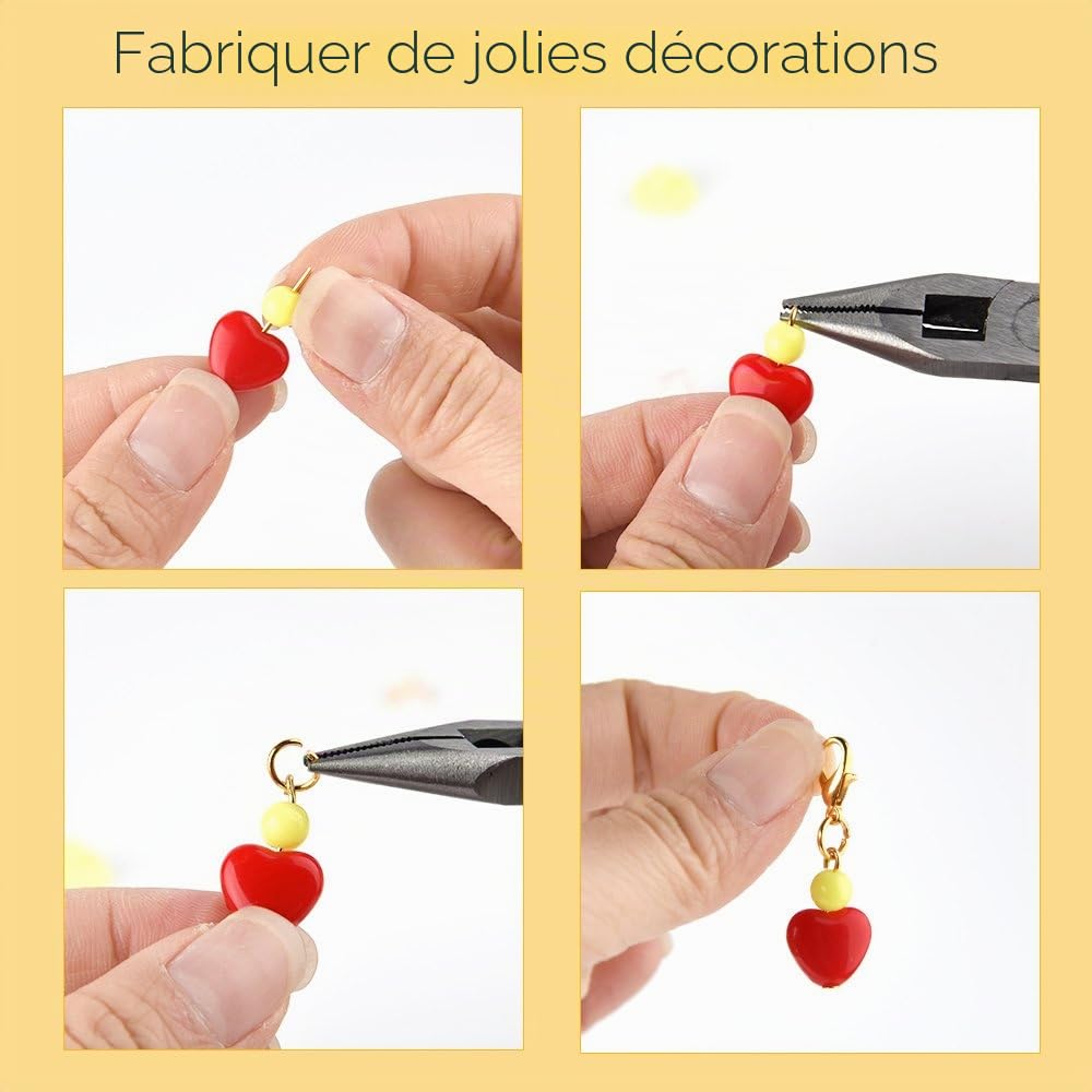 FEPITO Arts & Crafts kit fabrication bijoux or argent pinces