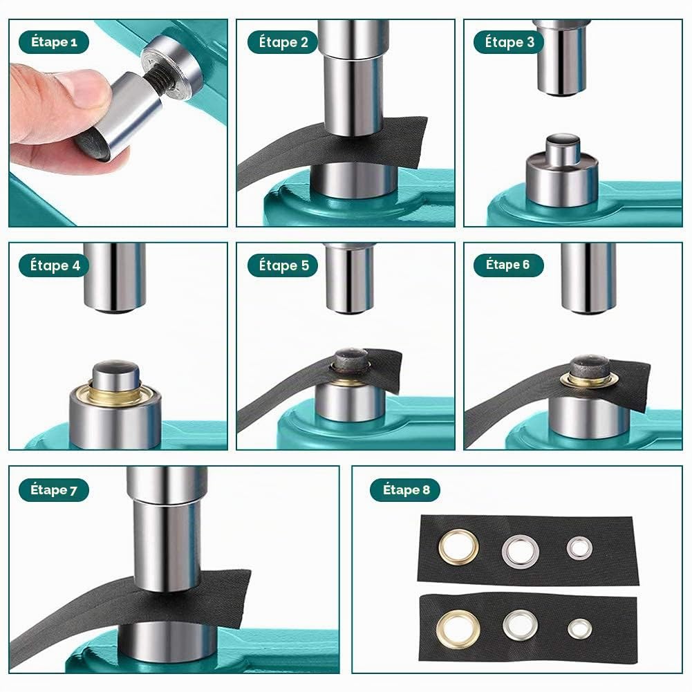 Ejoyous Home Improvement Tool pince oeillets 6/10/12 mm