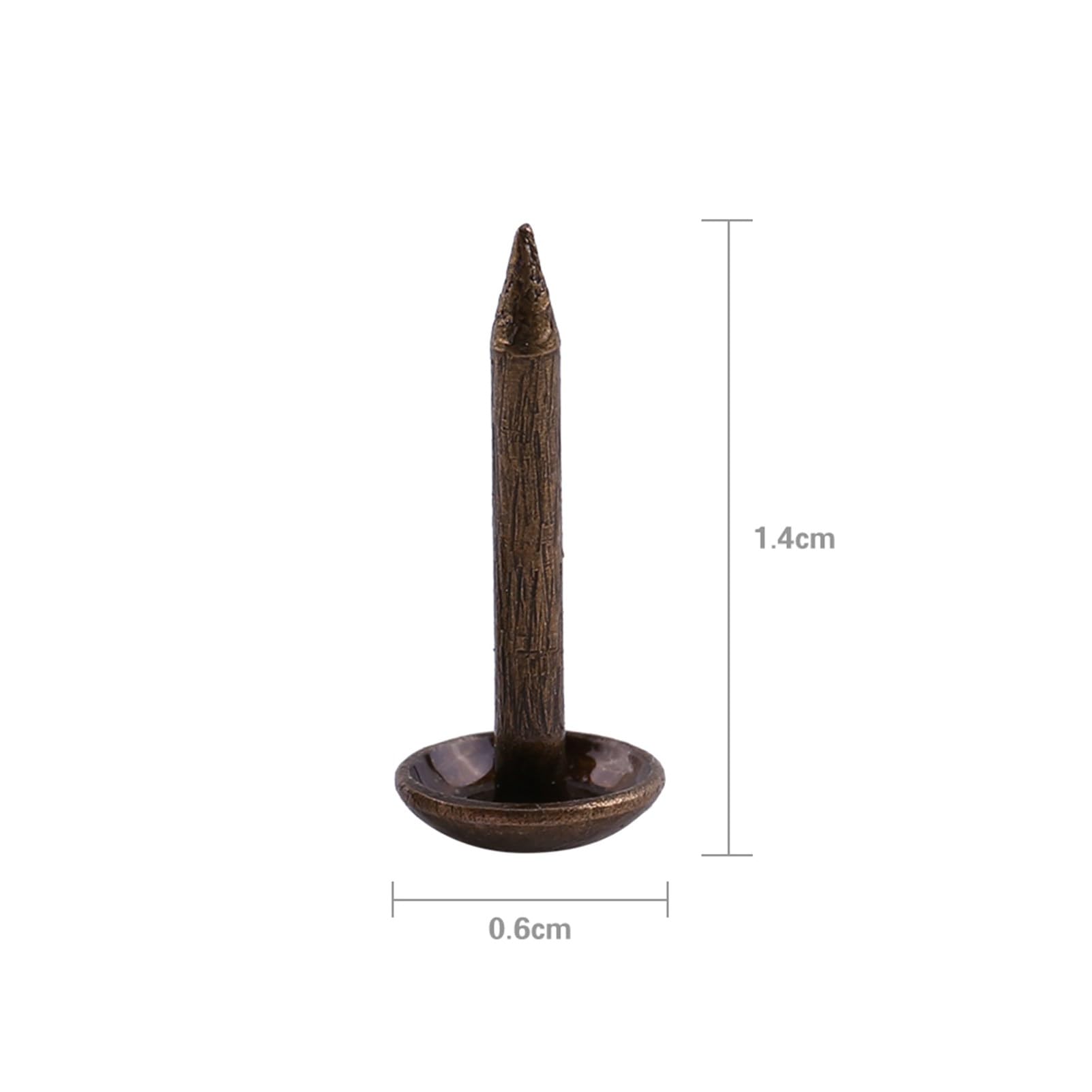 FTVOGUE Clous Tapissier Bronze 6x14mm 100 Pièces vintage