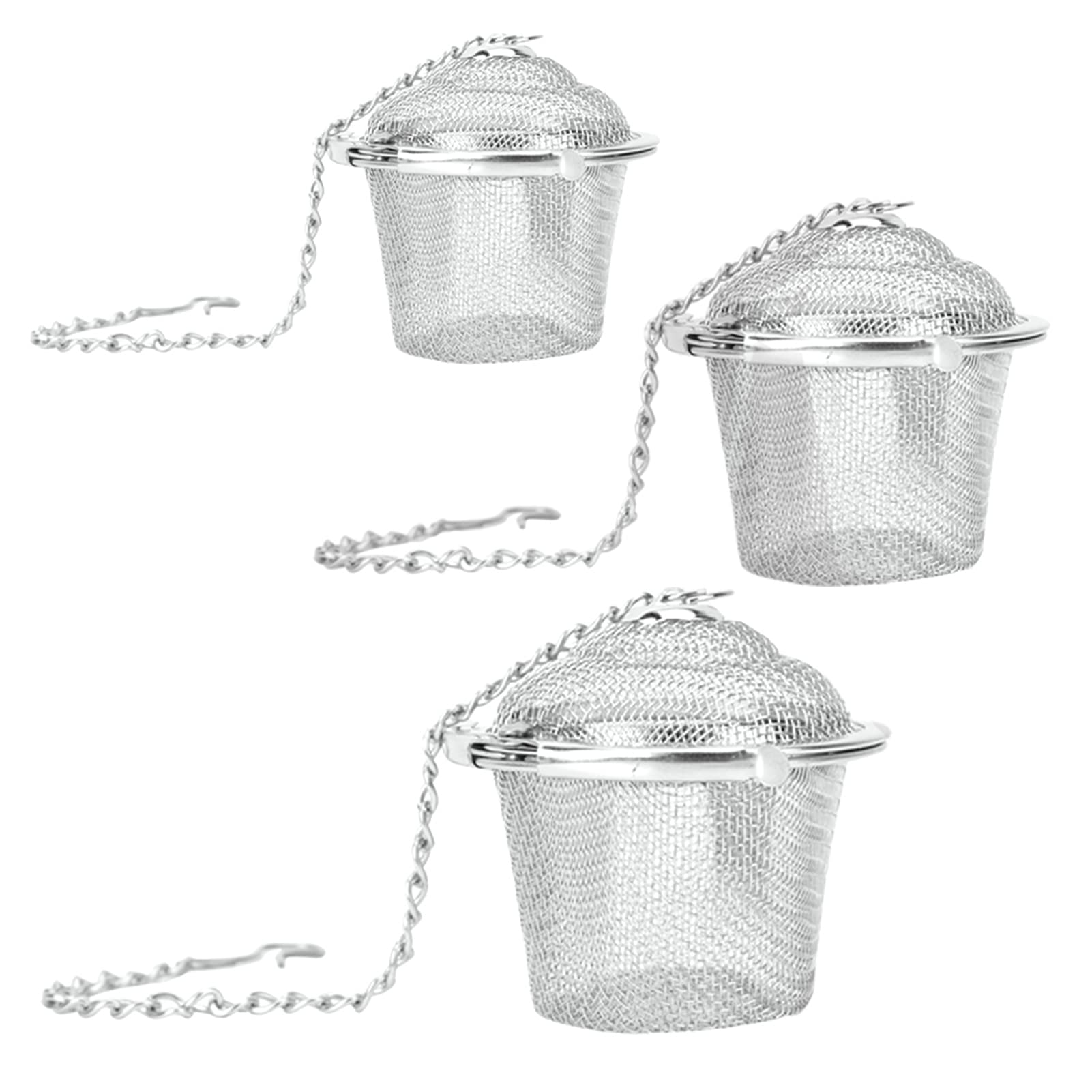 Tissting Kitchen Bathroom boule à thé inox L maille fine