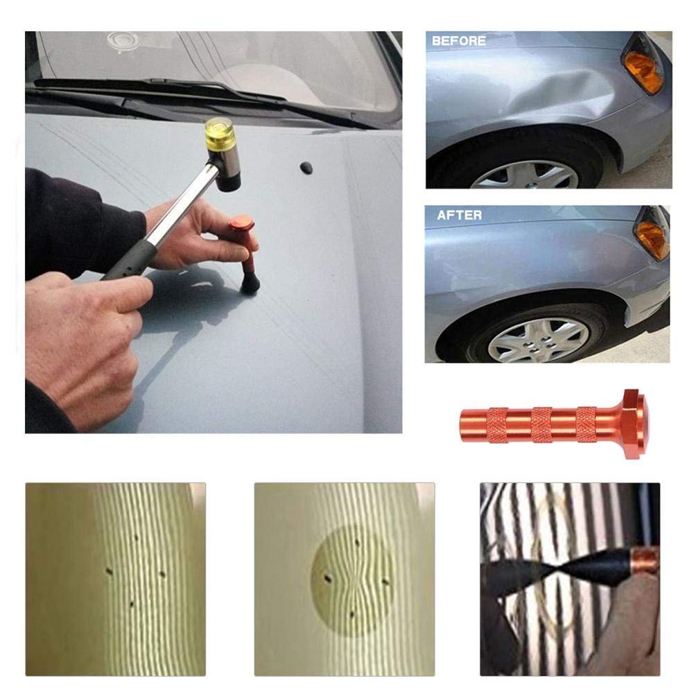 Ejoyous kit débosselage marteau + 9 têtes carrosserie
