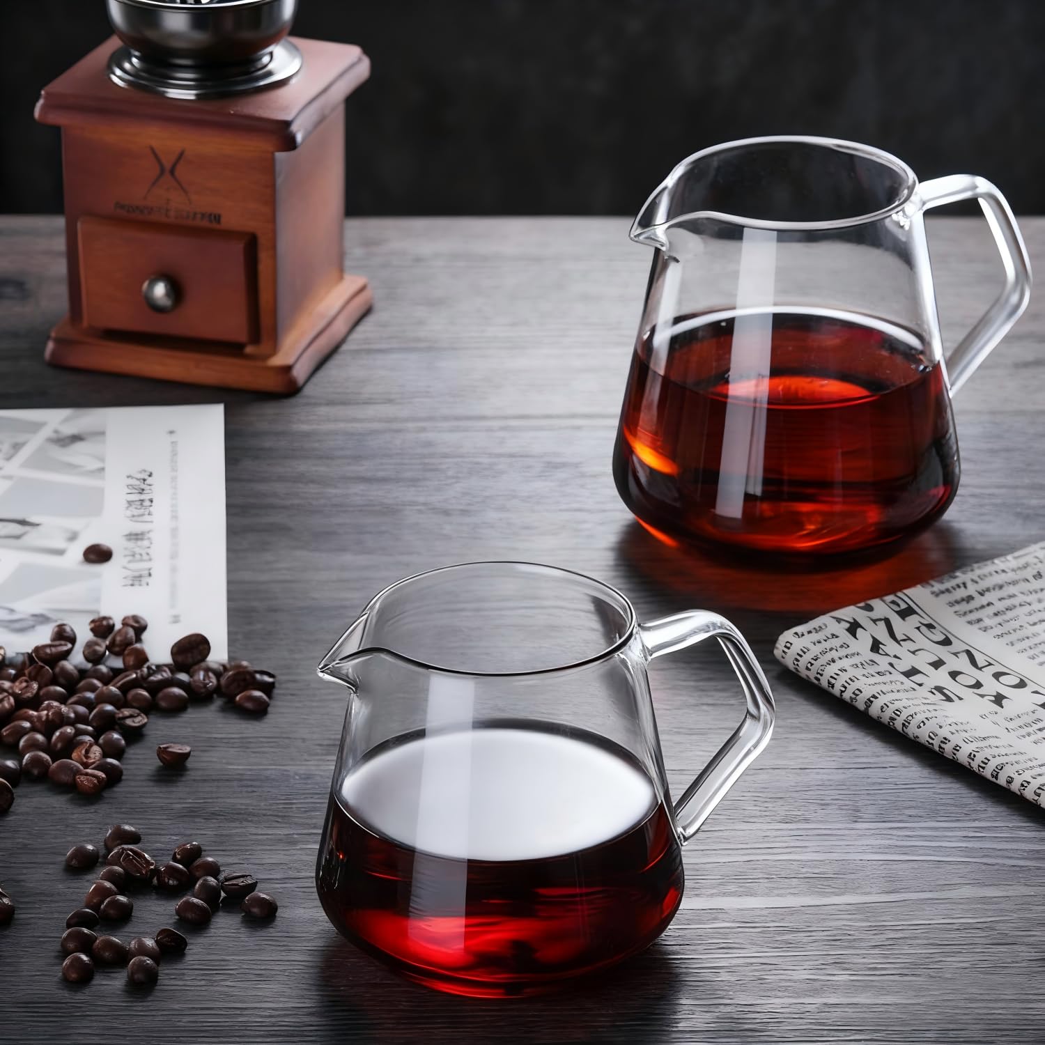 Tissting 650ml Tasse Café Verre Borosilicate Transparent