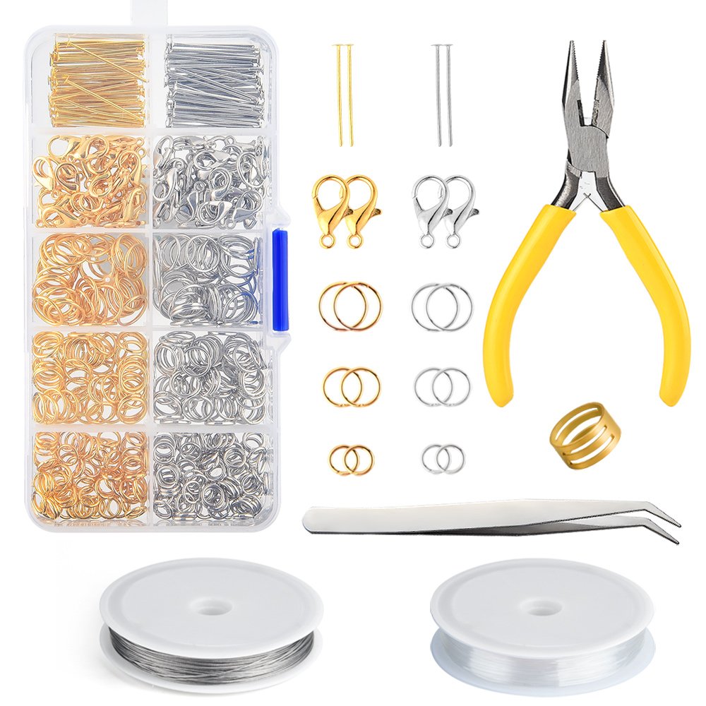 FEPITO Arts & Crafts kit fabrication bijoux or argent pinces