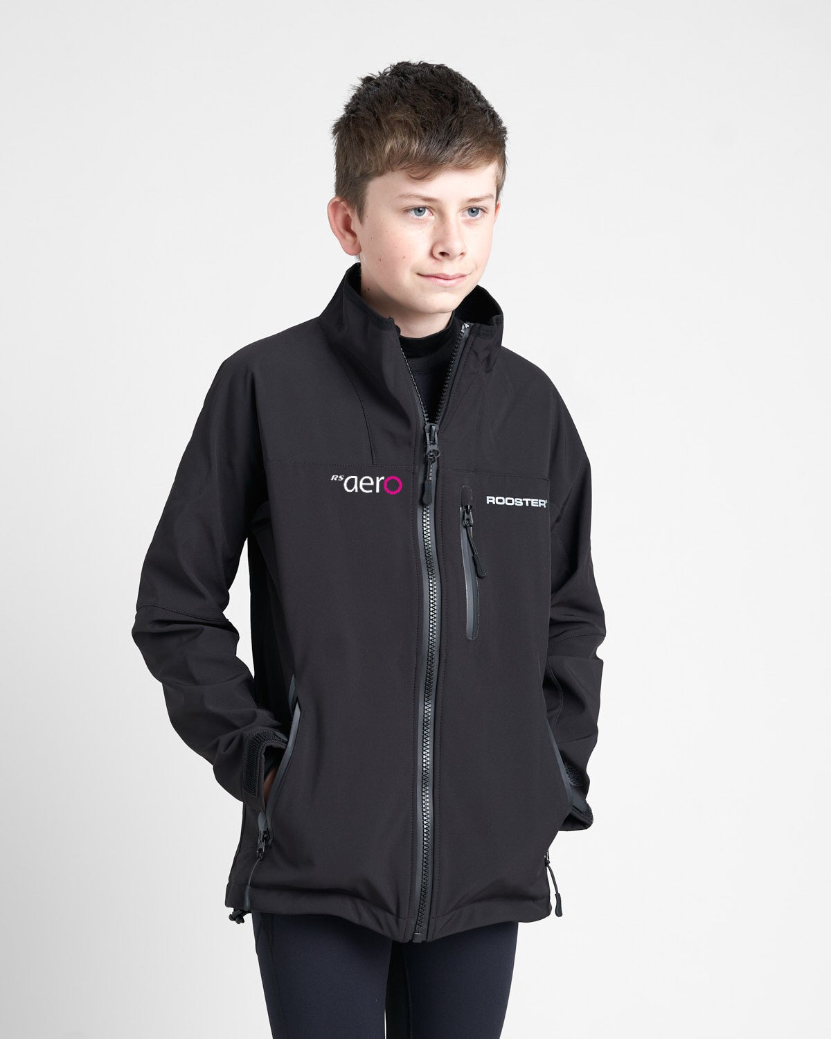 Rooster Coastal veste softshell junior RS Aero noir sans capuche