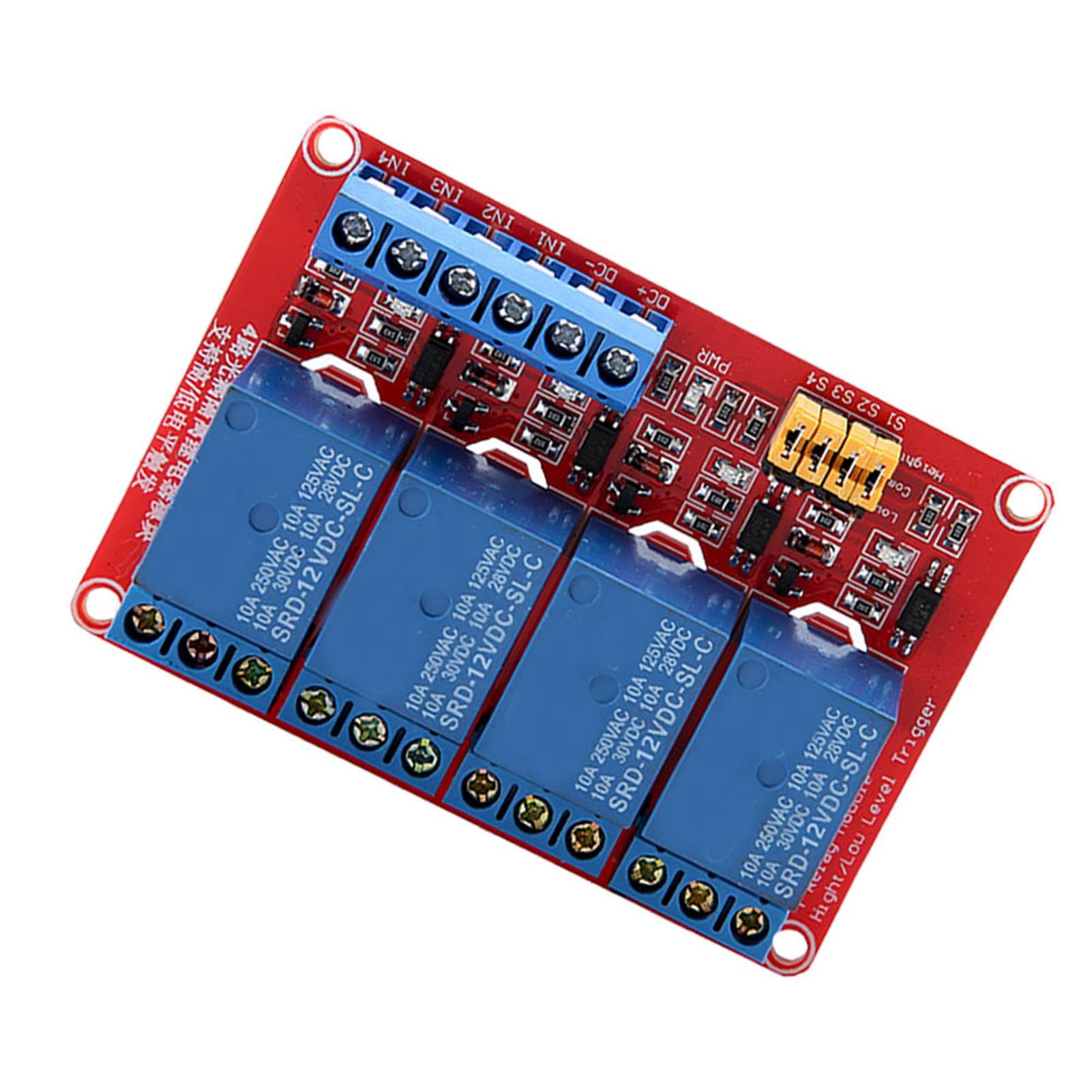 FTVOGUE module relais 4 canaux 12V DC optocoupleur