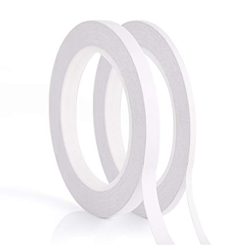 FEPITO 2 rubans double face blanc 5mm 9mm 35m