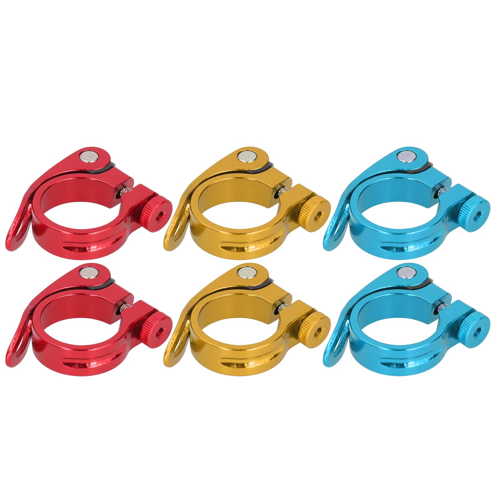 Tissting 35 mm collier de selle alu bleu lot de 2