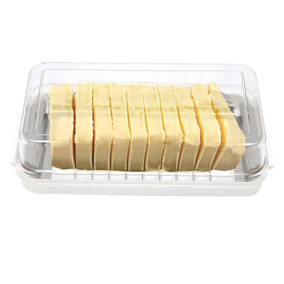 Tissting Kitchen Beurrier avec Couvercle Inox Blanc 19 cm