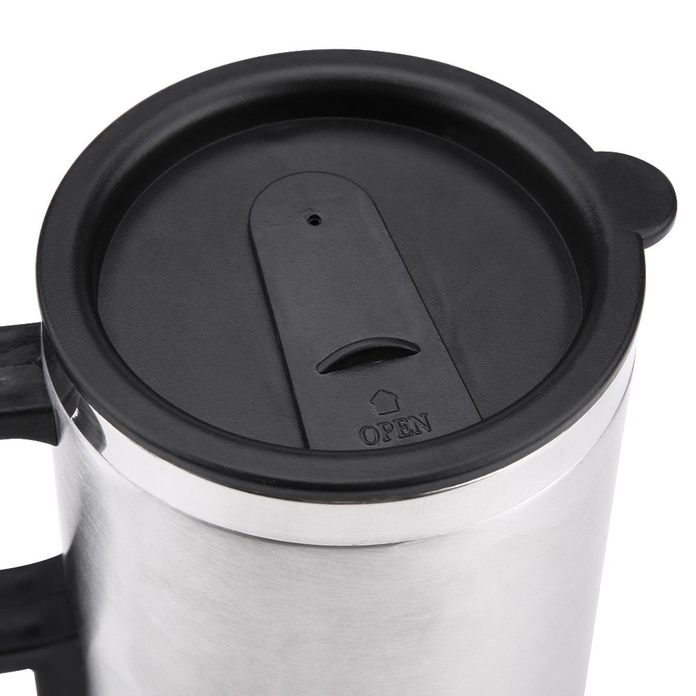 Jadeshay Articles Ménagers bouilloire voiture 12V 65°C 750 ml inox