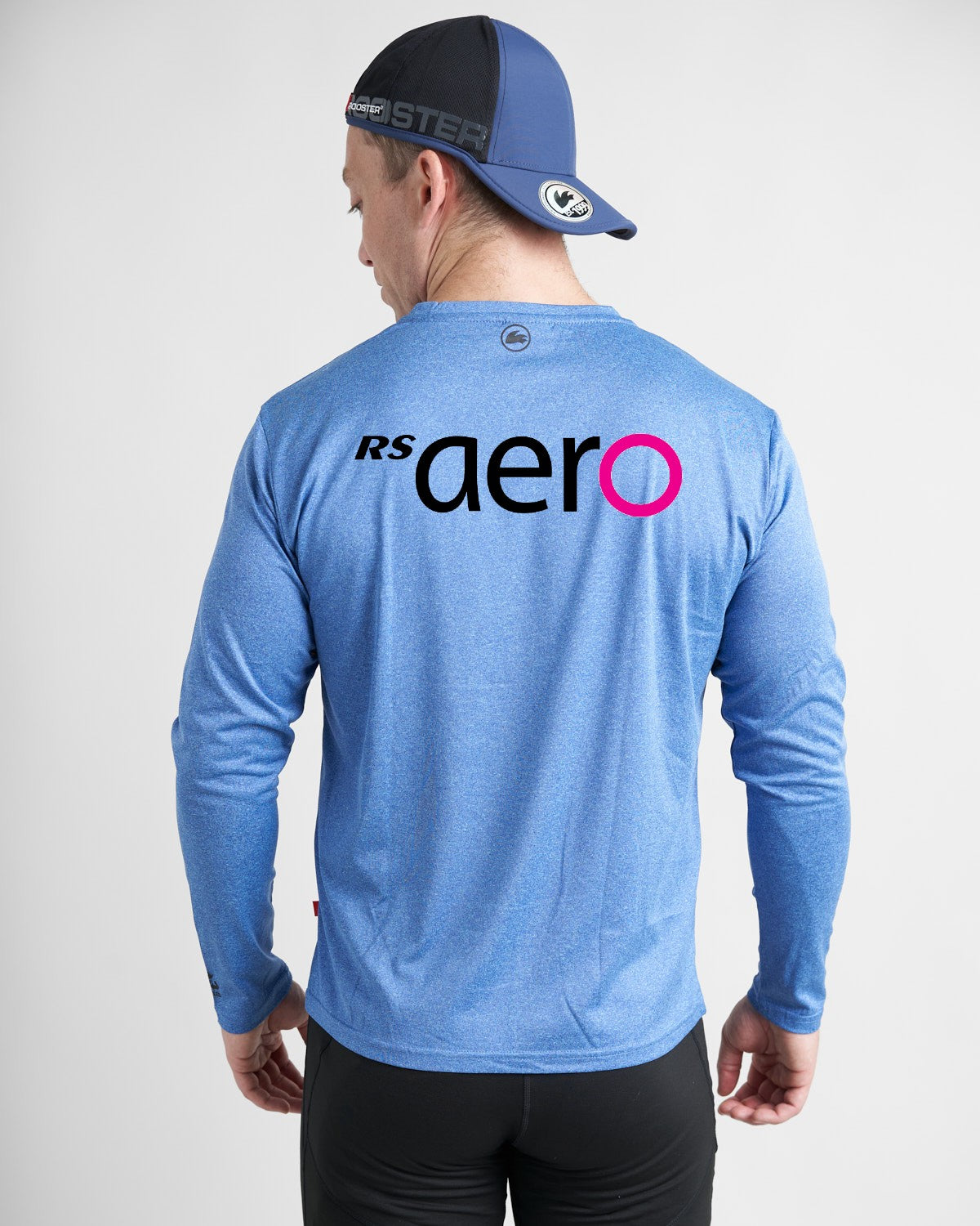 Rooster Tech Tops RS Aero t-shirt technique bleu UV 50+