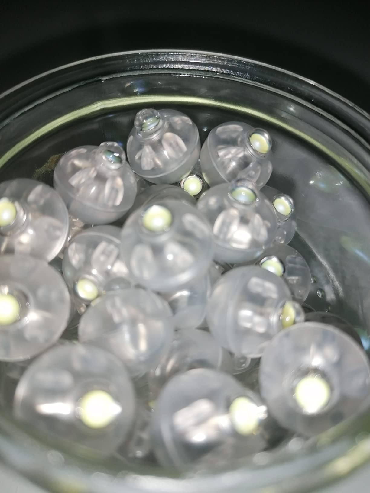 FEPITO Party Decorations boule LED ballon blanc 100 pièces
