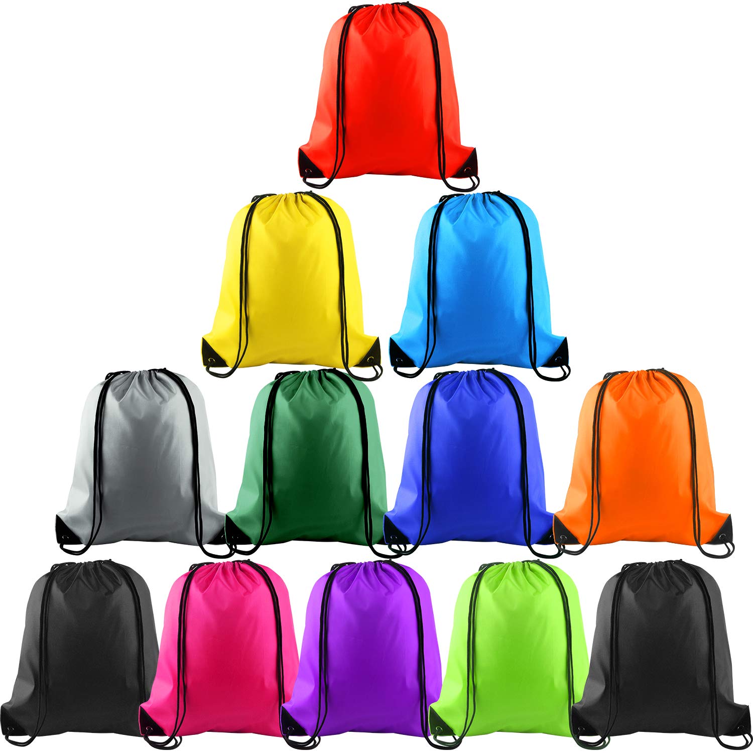 FEPITO Bags & Pouches sac cordon 12 pcs multicolore gym