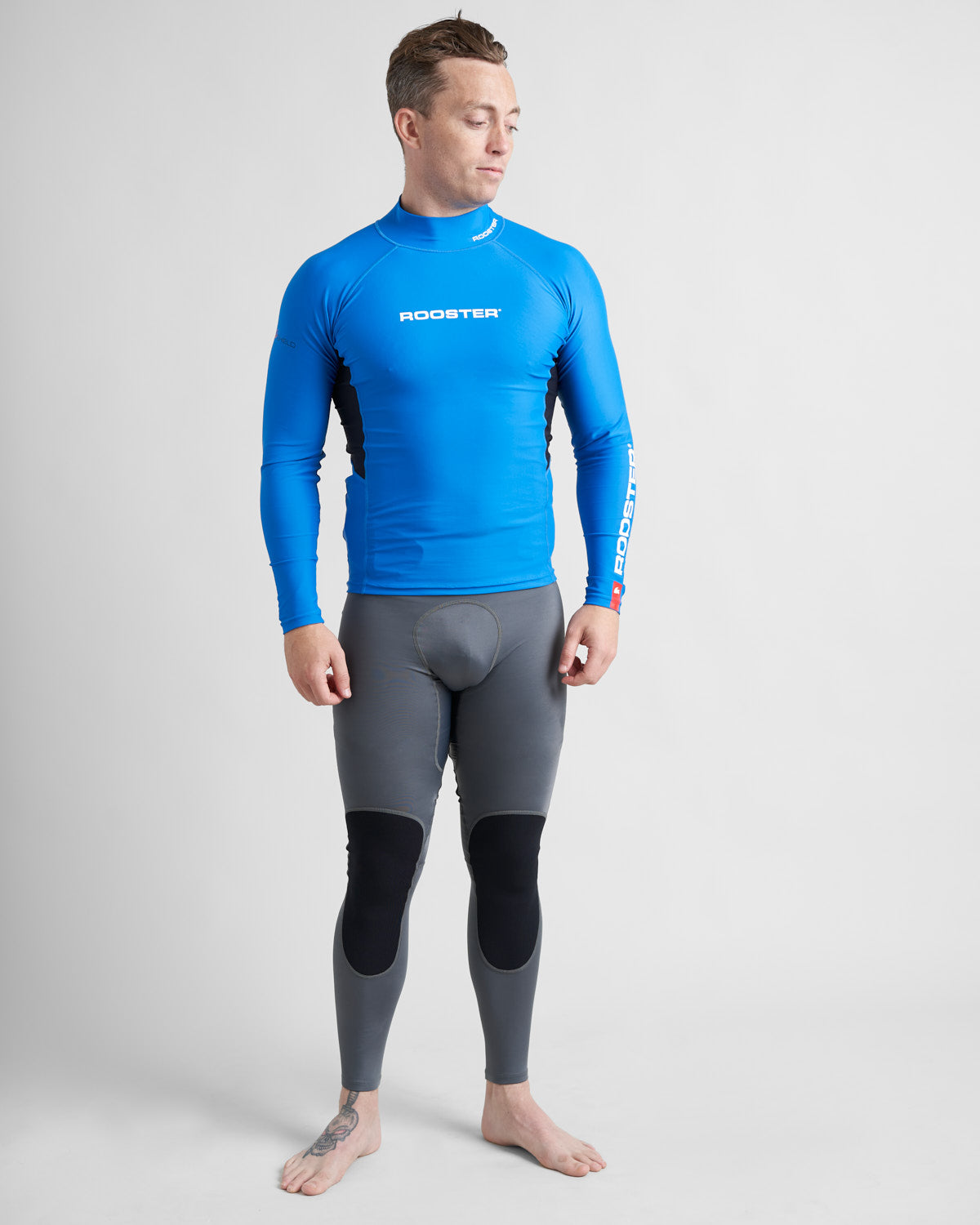 Rooster UV Rash Top lycra manches longues graphite