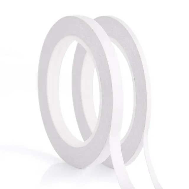 FEPITO 2 rubans double face blanc 5mm 9mm 35m