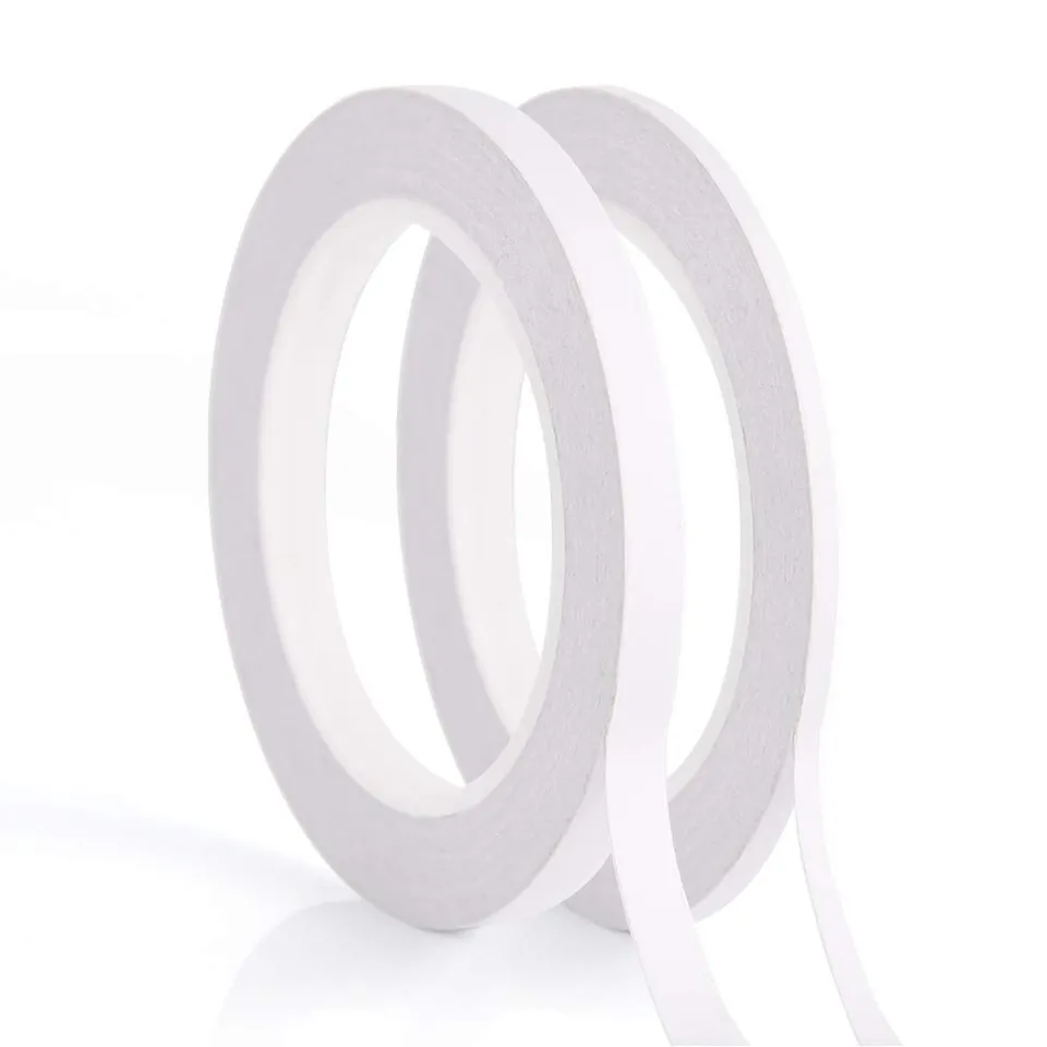 FEPITO 2 rubans double face blanc 5mm 9mm 35m
