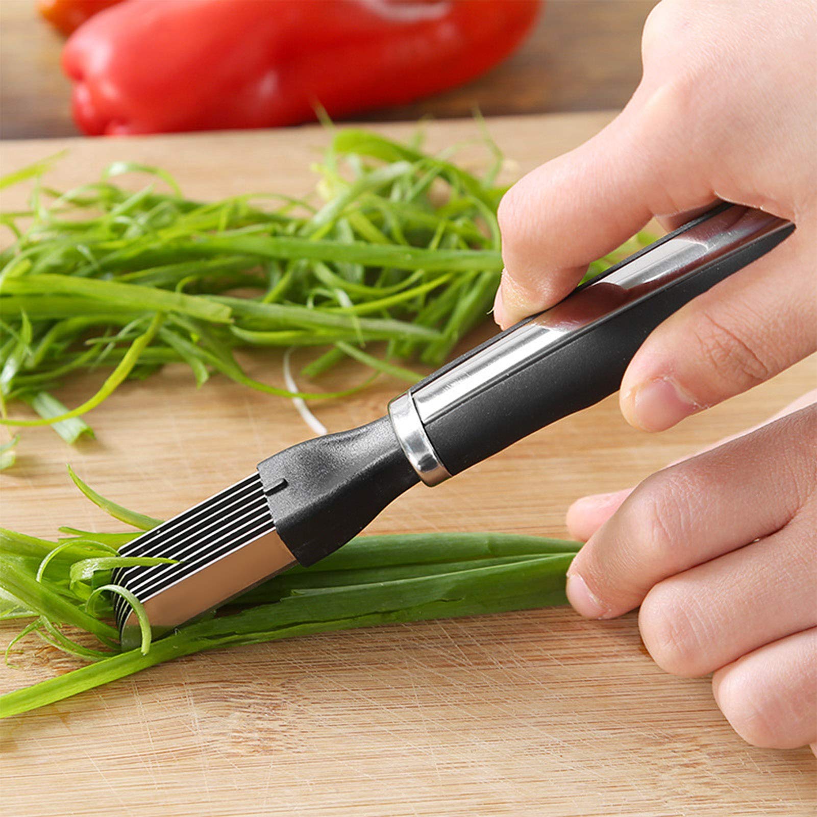Tissting Coupe-Oignons 7 Lames coupe oignons ail inox cuisine