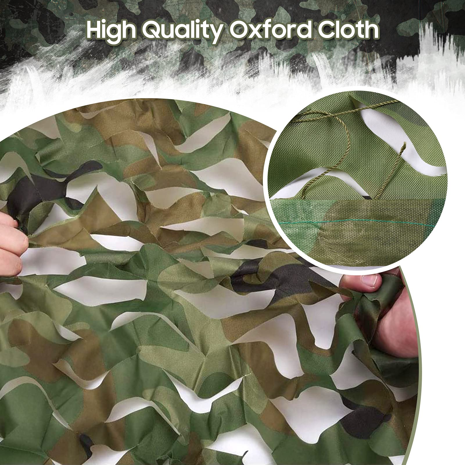 Ejoyous Sports 3x5m filet camouflage jungle Oxford