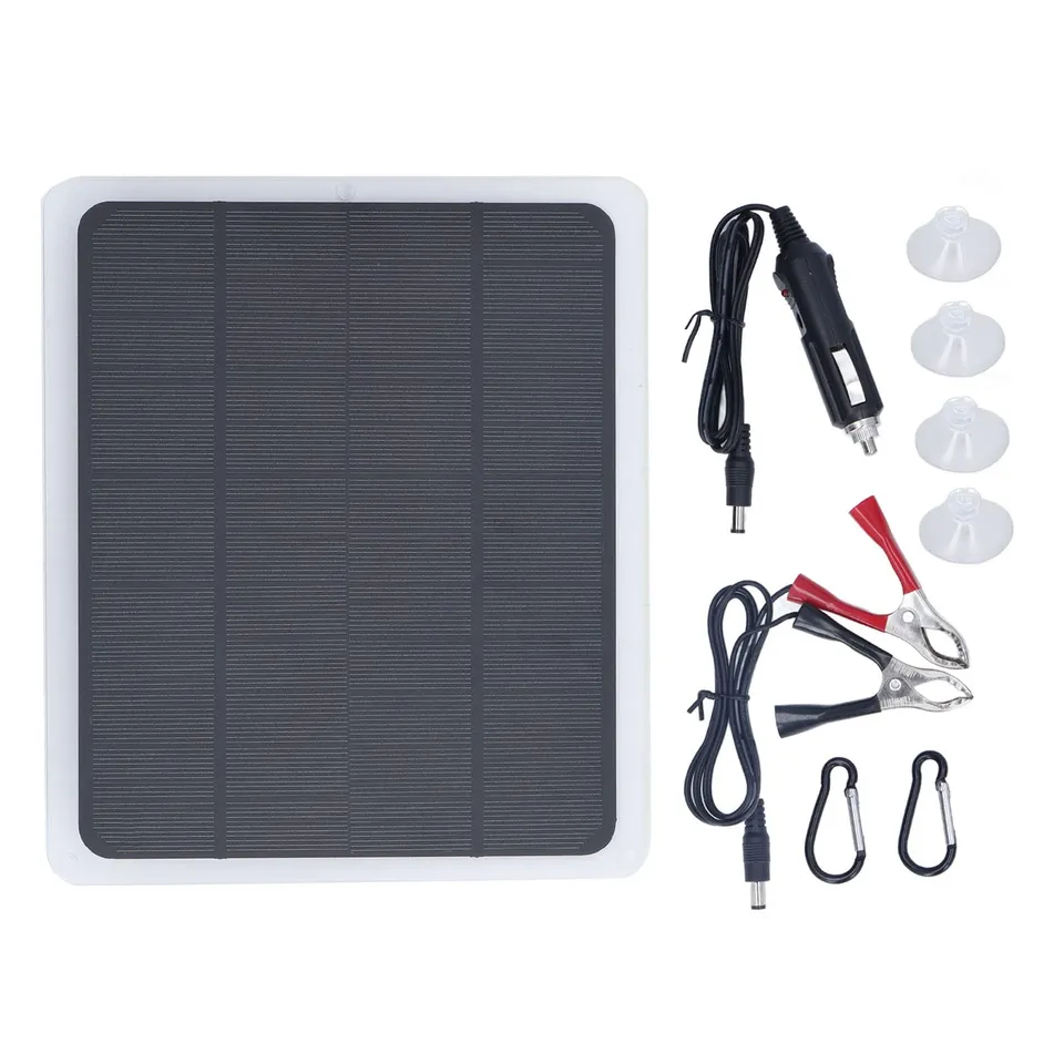Jadeshay Panneau Solaire 12V 20W Kit USB Portable