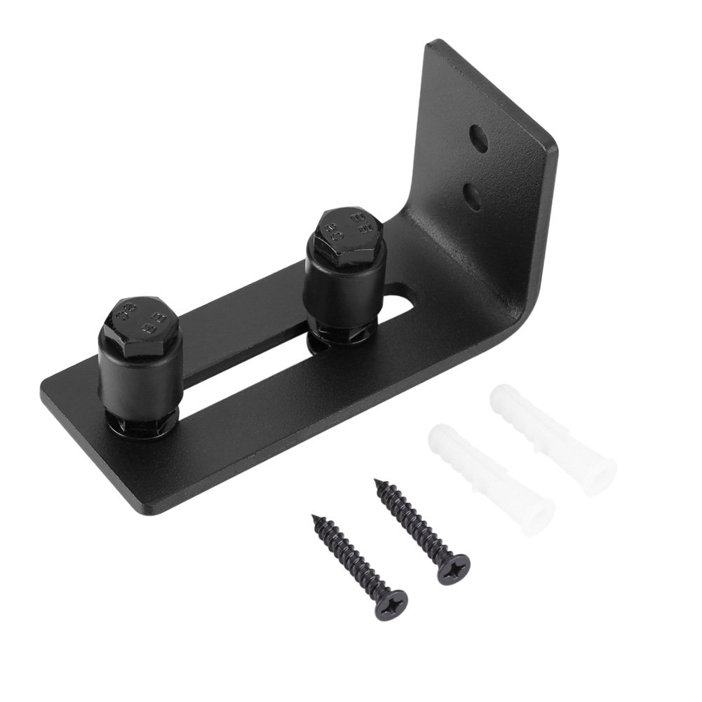 Ejoyous Home guide plancher porte grange réglable noir