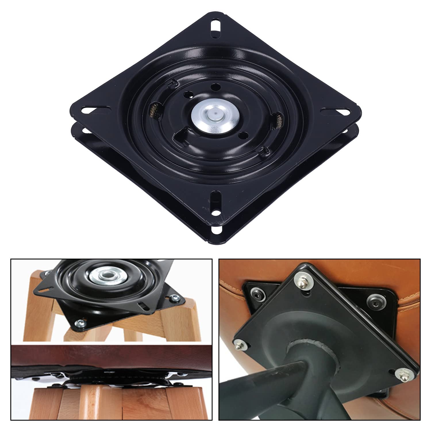 Tissting Home Decoration plaque pivotante 7 pouces 180° acier