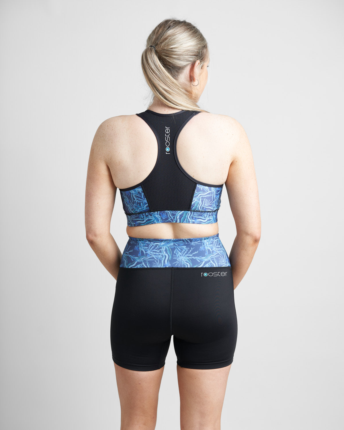 Rooster Tech Bottoms Short Taille Haute Femme Sea Grass UK6-8