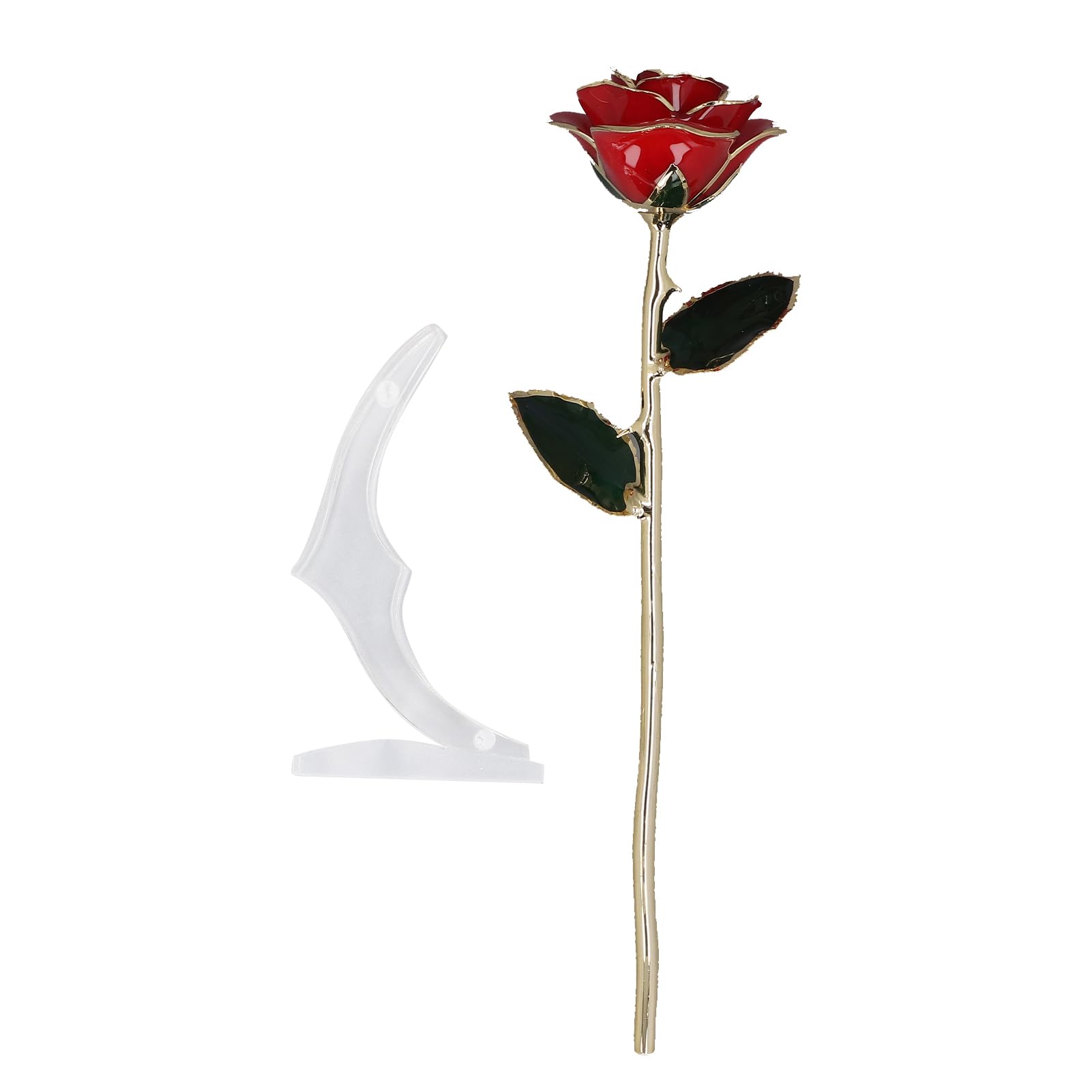 Ejoyous Living Room rose or 24K jaune doré avec support