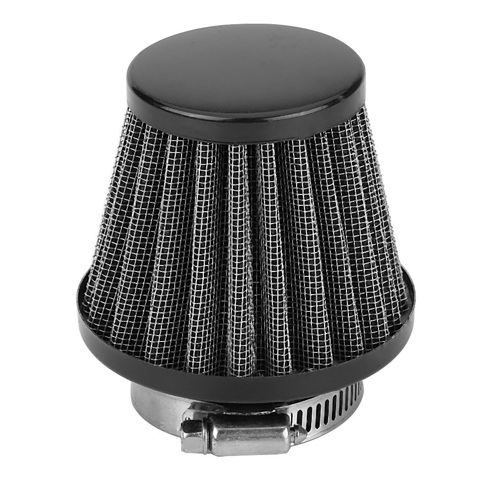 Ejoyous Filtre à air moto 38 mm noir universel